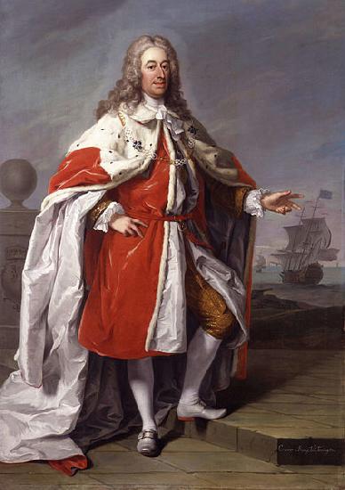 unknow artist Portrait of George Byng (1663-1733), 1st Viscount Torrington China oil painting art